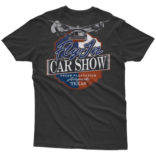 '24 Fly-In & Car Show - Unisex Fit/Adult & Youth Sizes - Black